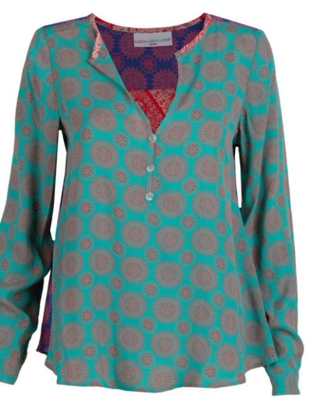 Lucy Love Topanga Canyon Patchwork Top - Medium